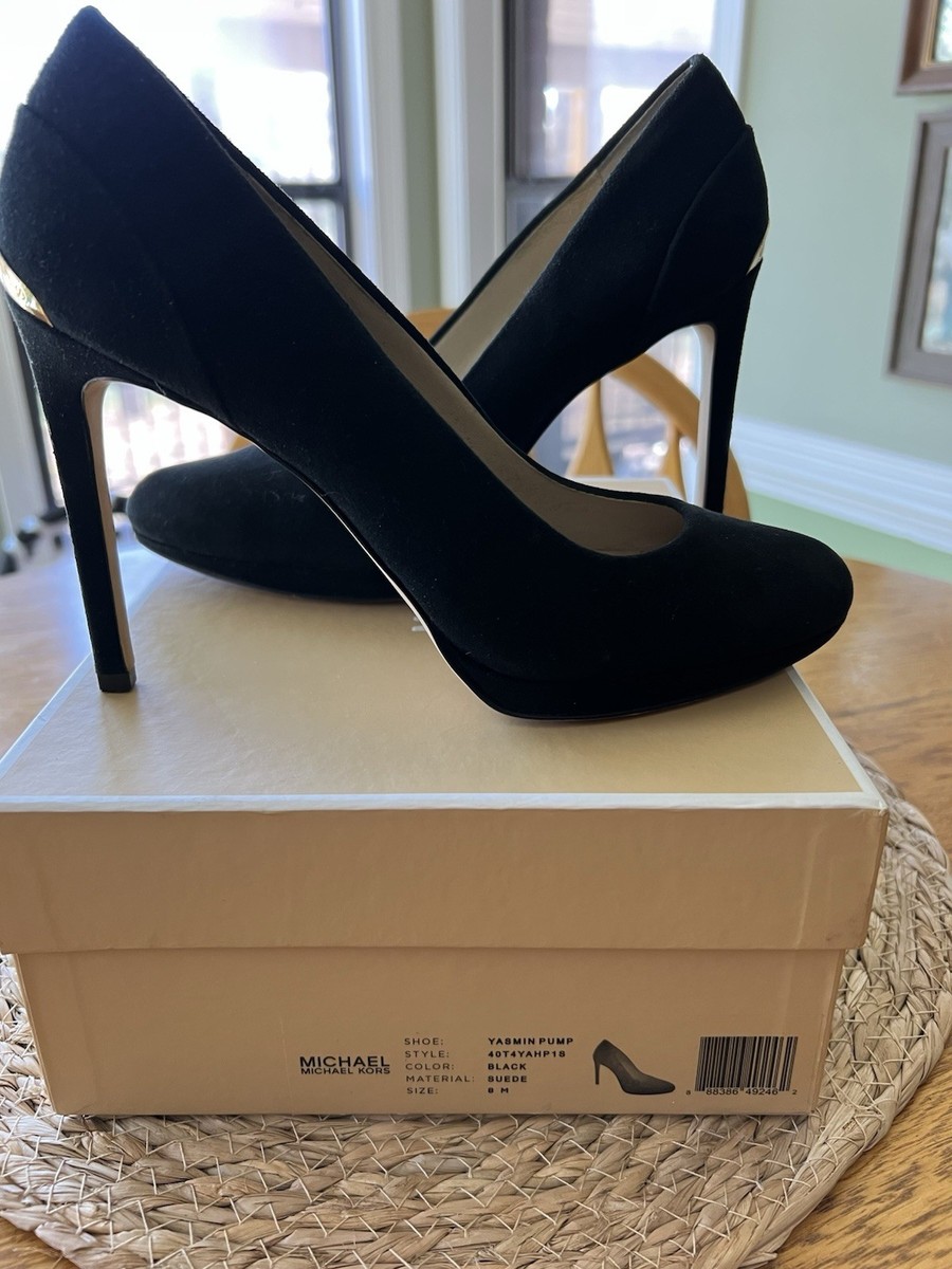 Michael Kors Black Suede Pumps