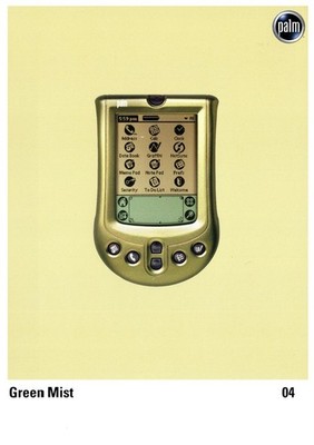 Vintage Postcard Palm m100 Green Mist Handheld PDA Dot Com Era Tech Advertising