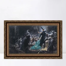 Framed Art Souls on the Banks of the Acheron by Adolf Hirémy-Hirschl 26"x40"