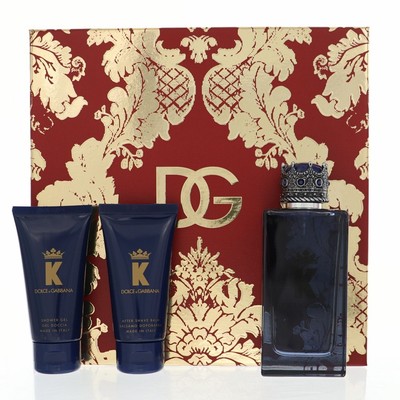 Dolce & Gabbana K for Men by Dolce & Gabbana 3 Piece Gift Set - 3.3 Oz Eau De