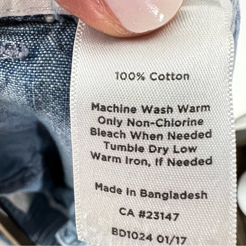 Talbots light wash wide leg elastic waist jeans size 18 B92 - Image 3 of 4