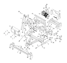 Meyer 41750 Lot Pro SOS 7.5-9.0 Snow Plow Operating System - T-73 Hydraulic Lift