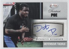 2012 SAGE Auto Auto Silver Dontari Poe #A40 Auto 00ah
