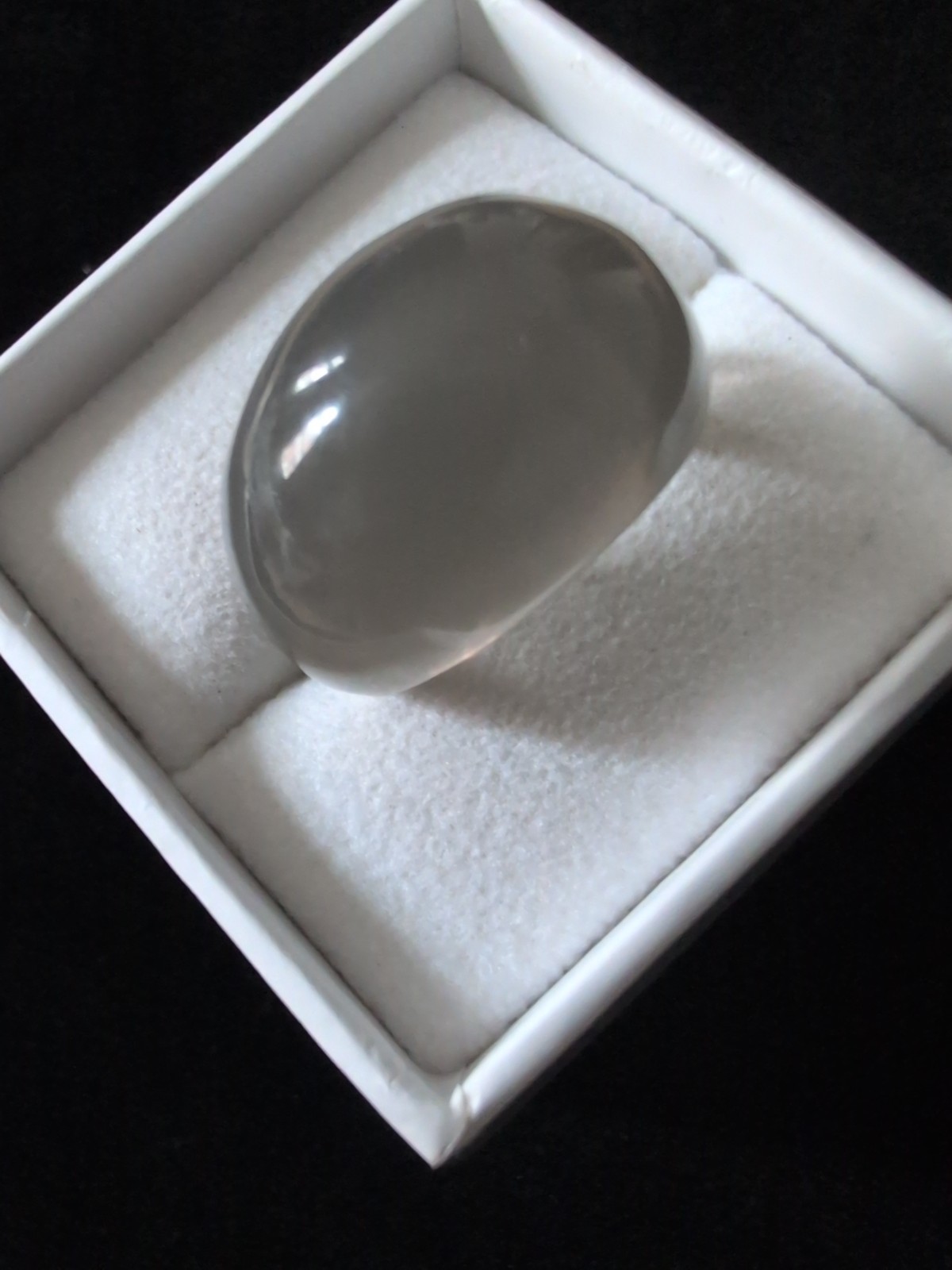 Unique Size Hyperbolic Gray Bakelite Ring Iridesc… - image 7