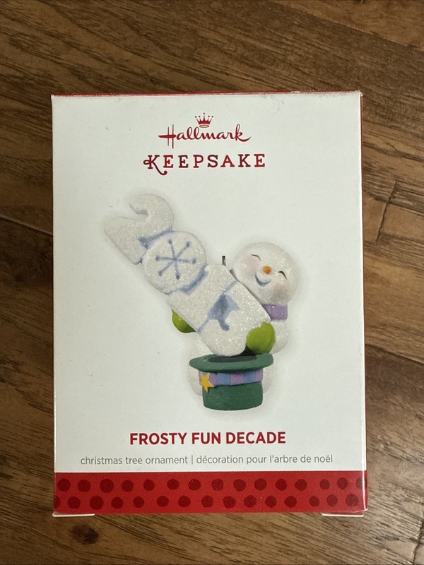 Hallmark Keepsake Ornament 2013 Frosty Fun Decade Snowman 4th in Series QX9002