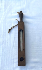 Vintage Wood Case Floating Dairy / Butter Thermometer Working