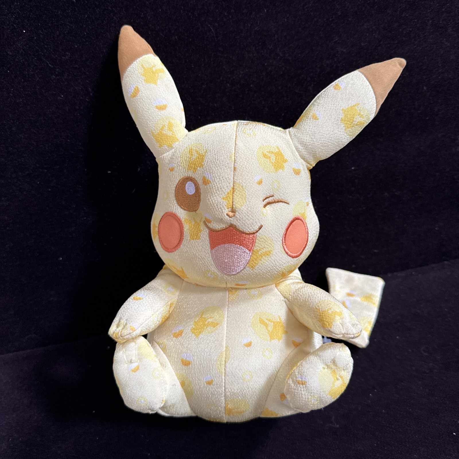 Tomy Pokemon Winking Pikachu 10 Inch 20th Anniversary Plush