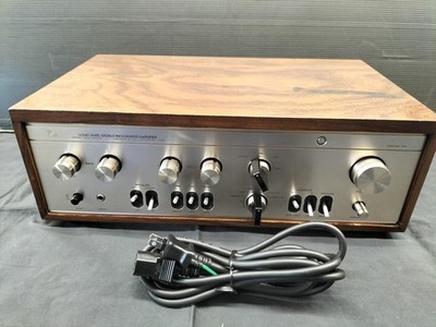 Vintage Luxman L-504 Integrated Amp 35W/Ch Phono Wood Case Japan