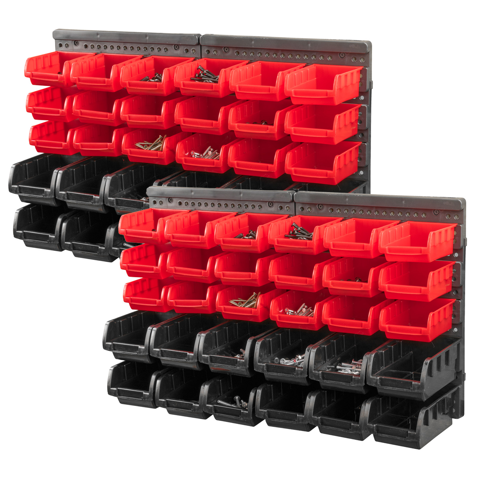 KCT 64 PCS WALL MOUNTED TOOL STORAGE ORGANISER RACK GARAGE WORKSHOP SHED TIDY