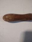 Vintage Cast Metal Animal Head Figural Can Opener, Wooden Handle Curved Jaw — photo 2