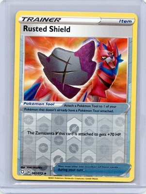 Rusted Shield 061/072 Uncommon Shining Fates Pokemon Reverse Holo Near Mint