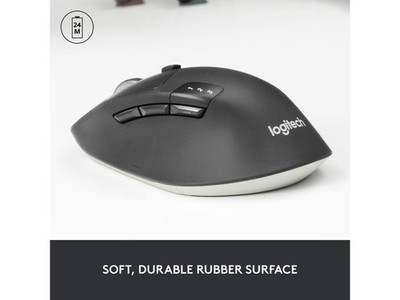 Logitech M720 Triathlon Wireless Multi-Device Mouse, Bluetooth & USB Receiver,