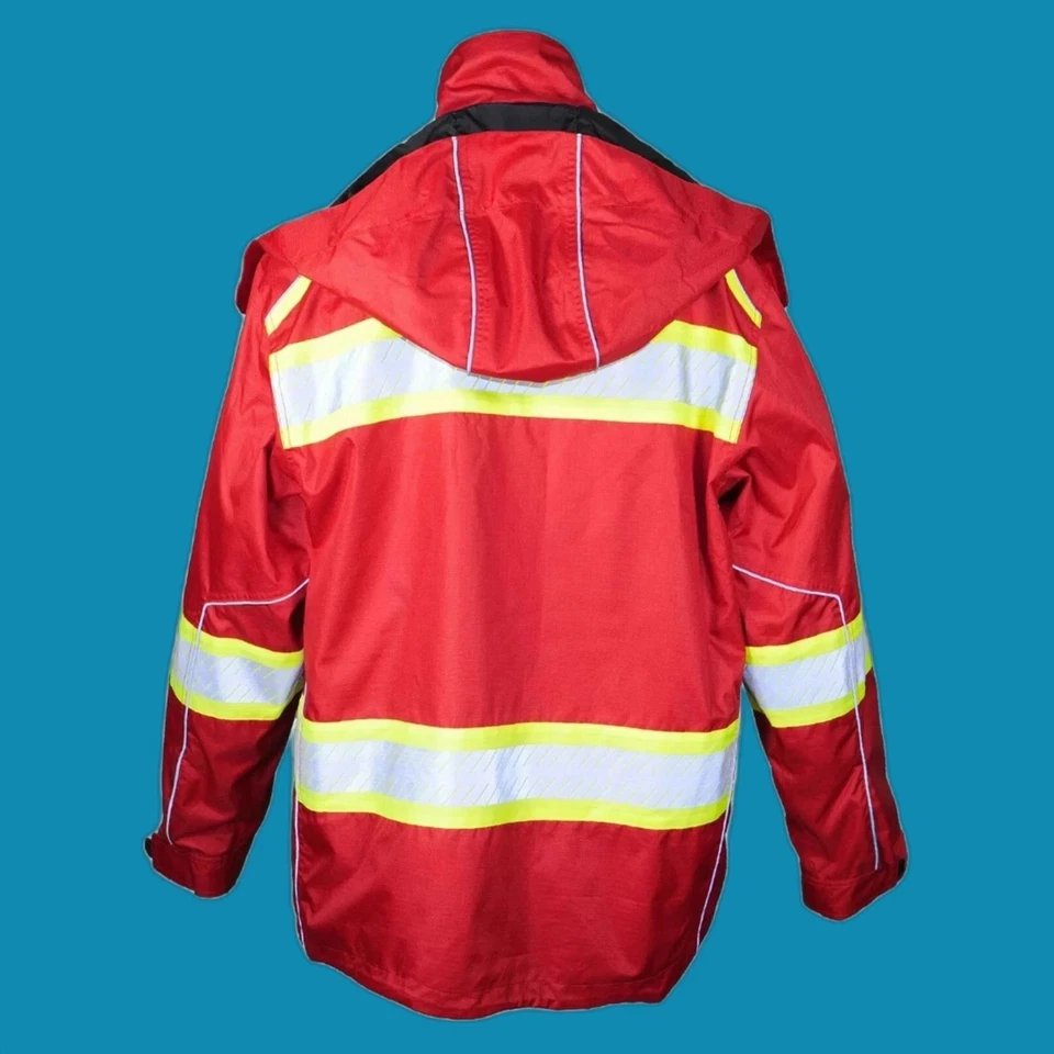 NWT Kishigo Enhanced Visibility Premium Jacket M Red B303 Safety Reflective - Image 2 of 2