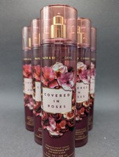 Qty 6 New Bath  Body Works COVERED IN ROSES Fine Fragrance Mist 8 fl oz