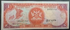 (1985-88) Trinidad and Tobago 1 Dollar P36a, BR685722, sig Euric Bobb 