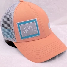 Big Truck Hat Cap Snap Back Trucker Mesh Pink SVB Silicon Valley Hike Camp Mens