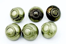 Antique 6 Pc Set Spanish American Bugle Buttons W. Paris