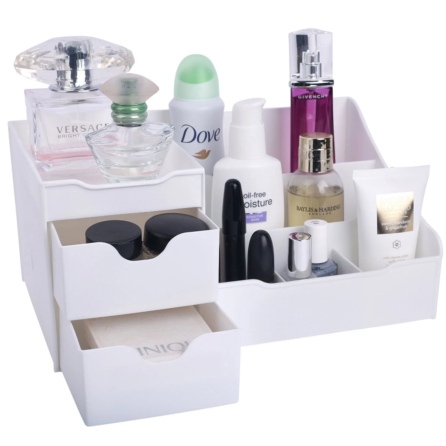 Mantello Cosmetic Storage Organizer Sitting on Your Vanity, Bathroom Counter...