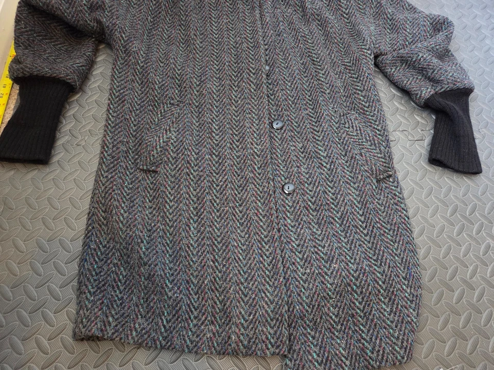 Abrigo vintage Donny Brook 100 % lana gris para mujer talla 8 #S168 Foto 2 de 4