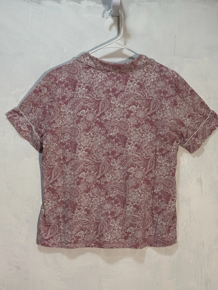 Conjunto de pijama Charter Club manga corta superior e inferior para mujer talla M’s Foto 4 de 4