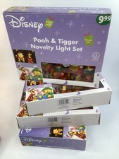 4 Disney Pooh Tigger Novelty Light Set 10 Pcs Indoor Outdoor J6