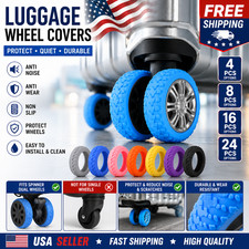 8Pcs Luggage Wheel Covers Spinner Suitcase Wh...