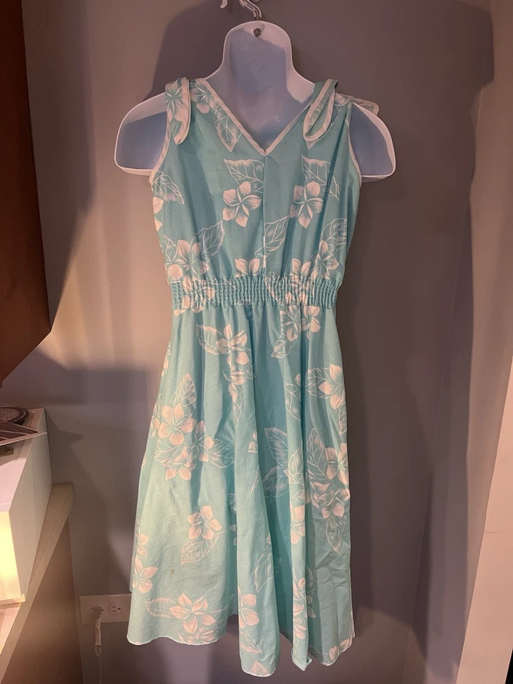 Винтажное гавайское платье Royal Creations женское размер Small яркое с цветочным рисунком - Изображение 2 из 4