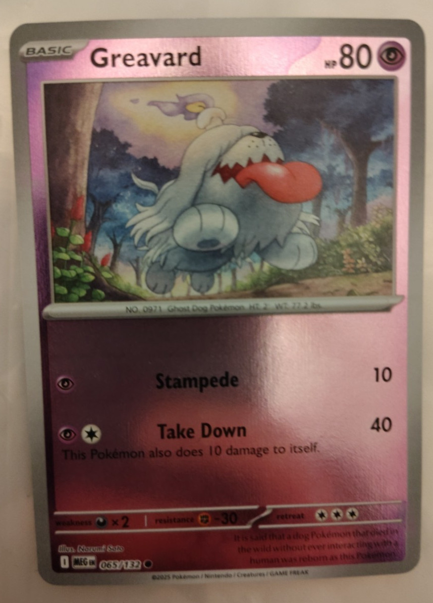 Greavard 065/132 ME01 Mega Evolution Reverse Holo Near Mint