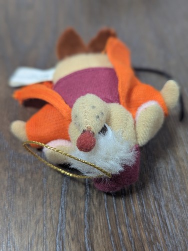 VTG 1988 Walt Disney Cinderella Mice Gus & Jaq Christmas Plush Ornaments 3in - Picture 4 of 13
