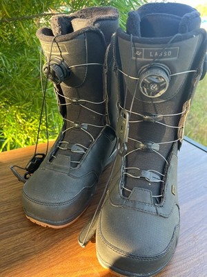 Ride Lasso Snowboard Boots Brown / Gum Sole Men's Size 10 Double BOA Tongue Tied