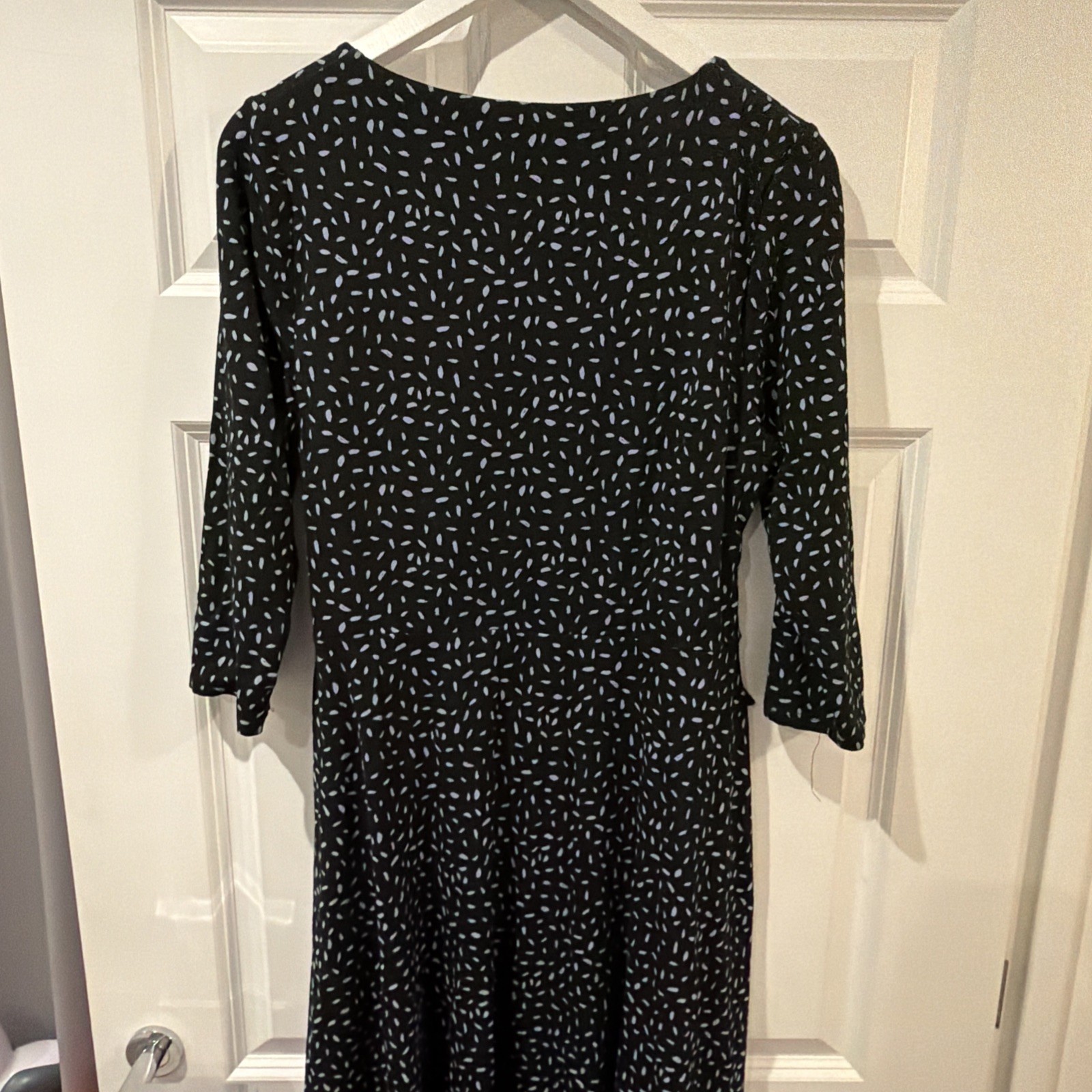 Bravissimo Women’s Black Blue 3/4 Sleeve Jersey Dress Size 18 Super Curvy image 4