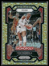 2024 Panini Prizm Monopoly WNBA Gold Millionair Shimmer /500 TEMI FAGBENLE #26