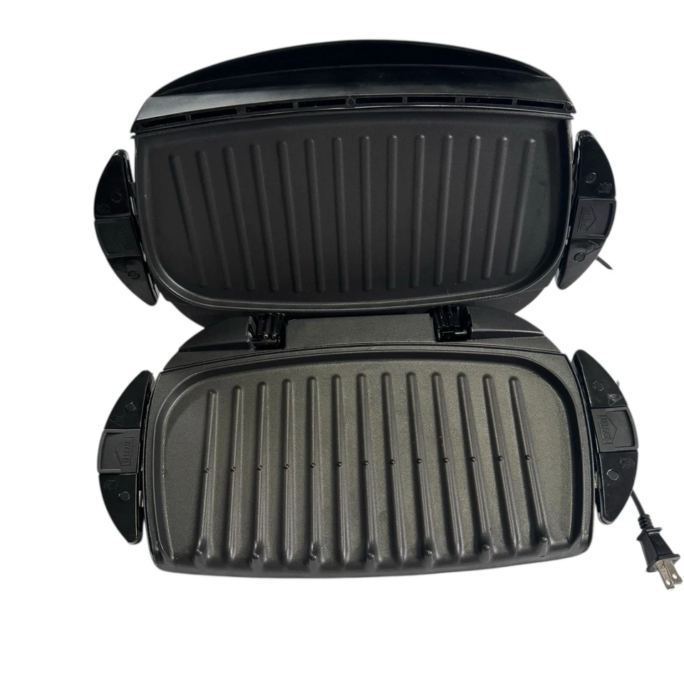 Brand New George Foreman Healthy Cooking 3 CHAMP Grill #GRP4 A White - Image 3 of 4