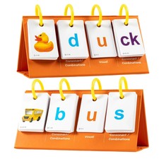 Phonics Flash Cards Learn to Read CVC Word Builder Games, Sight Words Games f...