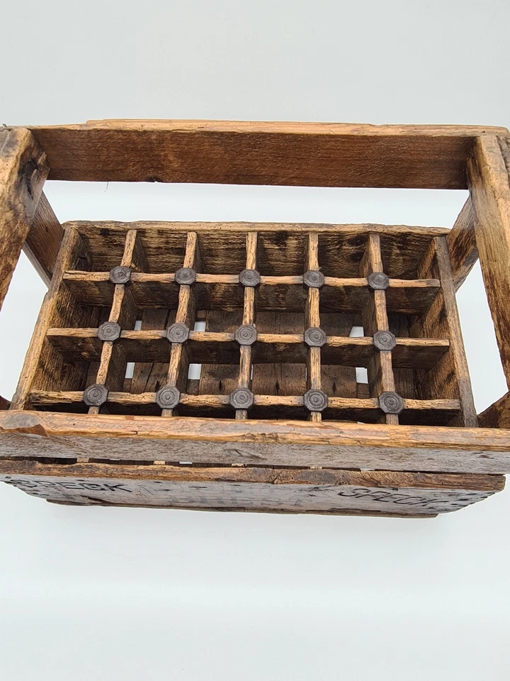 Ancien Casier Bois Caisse Brasseur 24 Bouteilles vintage - C52 - Photo 3/4