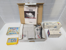 New Famicom Console AV NES HVC-101  Super mario bros 3 Japan Box Manual