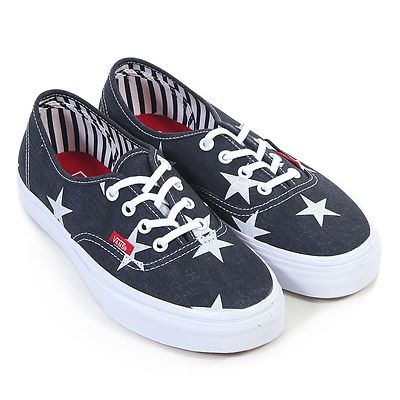 VANS AUTHENTIC STARS AND STRIPES WHITE SHOES KIDS BOYS US NEW SKATE  SK8 NIB