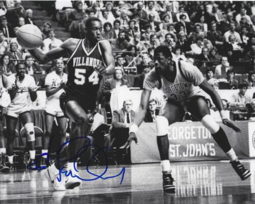 Ed Pickney Autographed 8x10 Villanova Patrick Ewing Free Shipping A340 - Picture 1 of 1