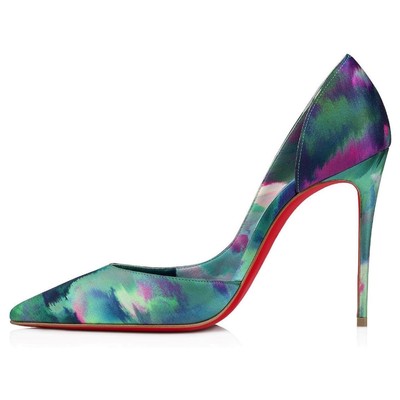christian louboutin satin d orsay pumps