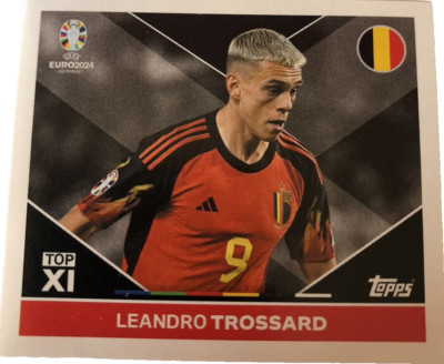 Topps EM 2024 Sticker Leandro Trossard BEL TOP 2 EURO 2024
