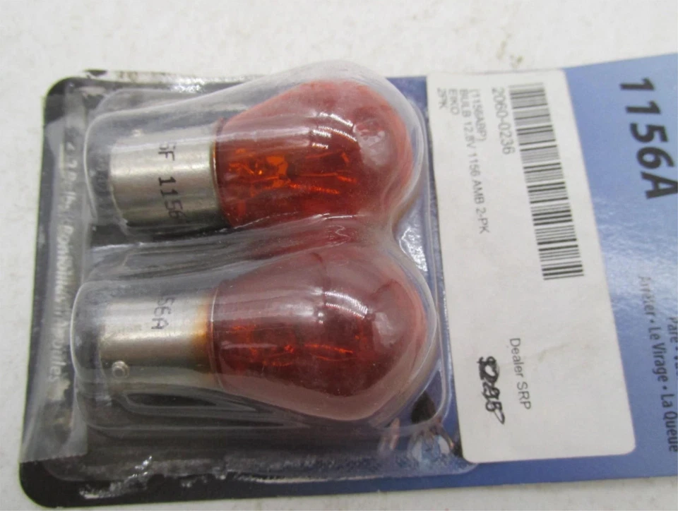 Pack of 2 Eiko NOS Motorcycle Turn, Stop and Tail Light Amber Bulbs 1156A - Image 2 of 3