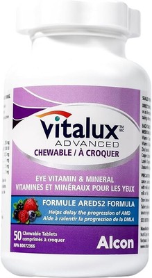 VITALUX  Advanced, Chewable Ocular Multivitamin, Macular Degeneration Supplement