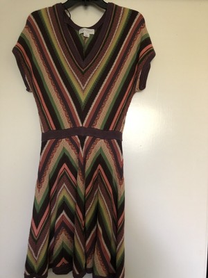 multi color sweater dress