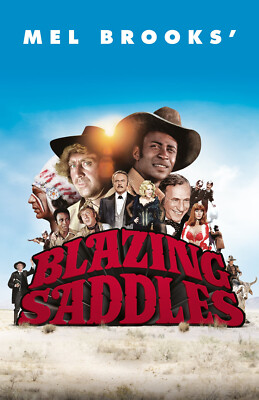 BB0629 Blazing Saddles Film By Mel Brooks 1974 Cast Movie Poster 11x17