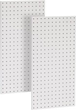 2 Pcs Metal Pegboard Wall Panels, Peg Boards for Garage Tool Storage Garage