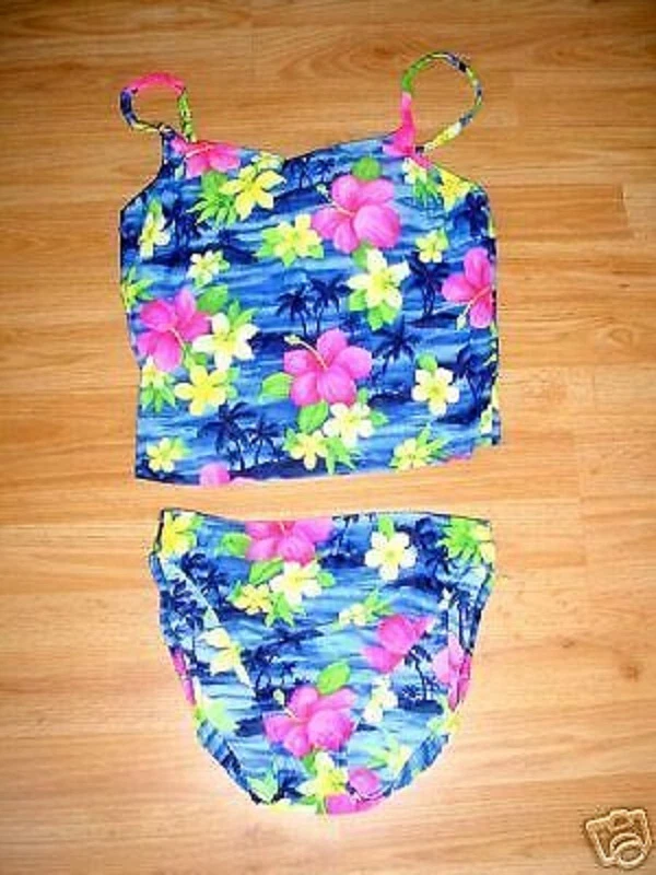 HOT KATHY IRELAND 2 PIECE TANKINI BATHING SWIM SUIT 14