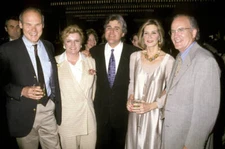 James Carvell Jay Leno Mary Matlin and Robert C Wright 1994 Old Photo
