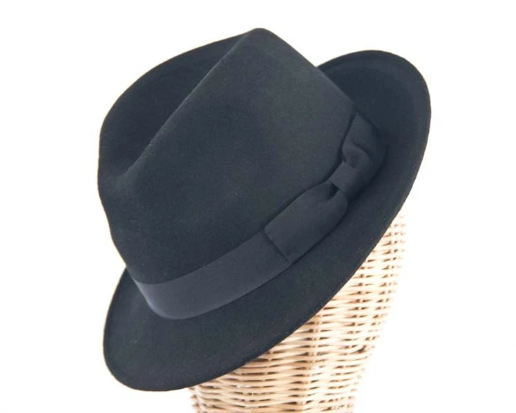 Black mens felt fedora jazz blues brothers hat. Felt Homburg Hat RRP $99
Opens in a new window or ta