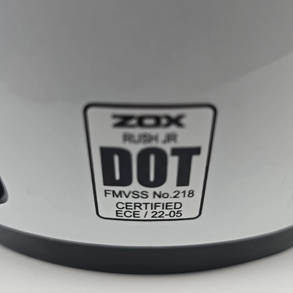 Casco de motocross ZOX ST-1561C 'Rush Jr' rosa lúcido y blanco juvenil L deportes de motor Foto 2 de 4