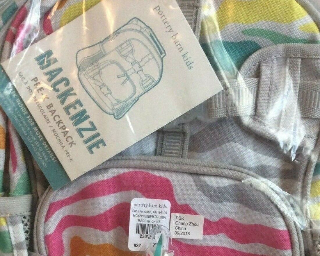 PONY ZAINO scuola ceramica fienile Pre k RAINBOW ZEBRA mini borsa regalo Disney viaggio.